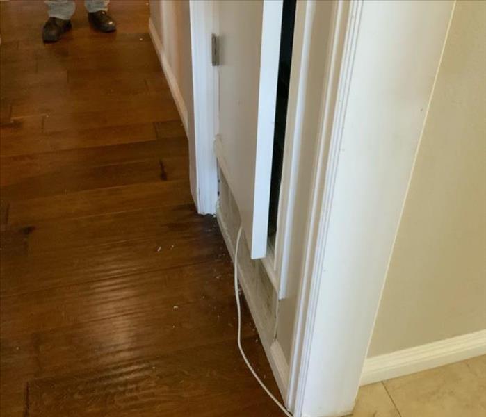 wood flooring with water damage