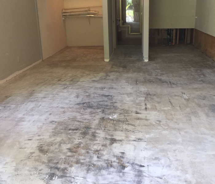 Water damaged flooring