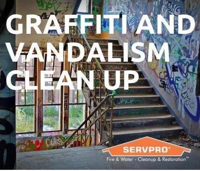 graffiti and SERVPRO logo